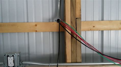 outlet box on metal pole barn ceiling|pole barn shed outlets.